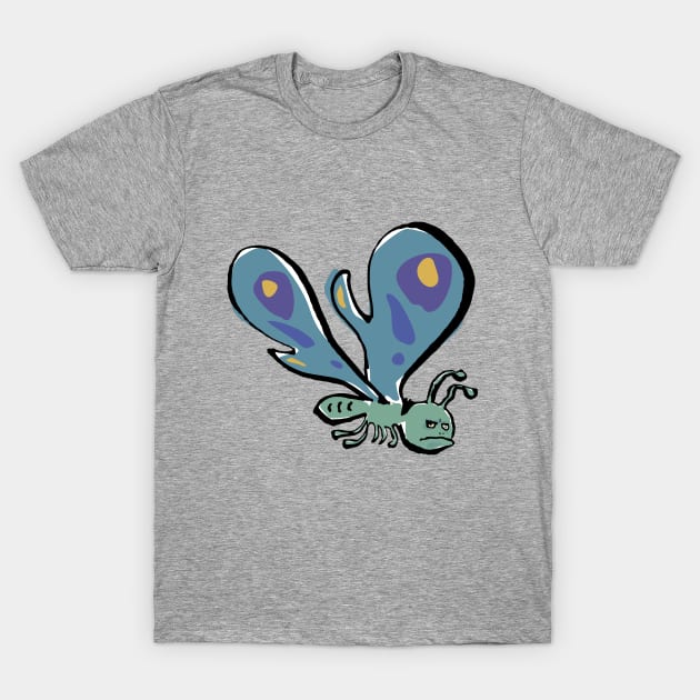 grumpy butterfly T-Shirt by greendeer